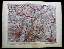 ANDREES HAND ATLAS MAP PLATE