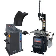 Weber PKW Montiermaschine STM-102  Wuchtmaschine ECO Auswuchtmaschine Sparpaket