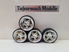 1:18 Chrom Echt Alu Felgen Audi VW Mercedes Opel BMW Tuning