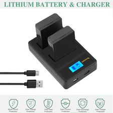 2X LP-E10 Akku 2800mAh Für Canon EOS 1300D 1500D 3000D Rebel T7 DSLR + Ladegerät