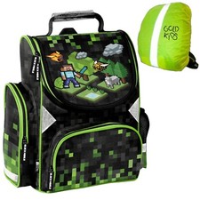 Schulranzen Minecraft Game Ranzen Kinder Schultasche Tornister Mädchen Jungen