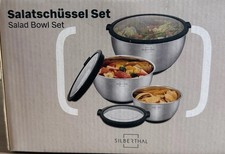 Salatschüssel Set Edelstahl 3