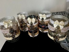 Windlicht handmade shabby - 5x,