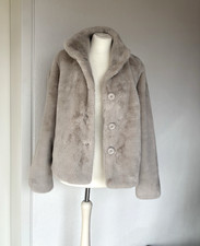 ***NEUw.*** Rino Pelle weiche Kunstfell Kunstpelz-Jacke VIE, beige-grau, Gr. 40