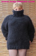 Kid mohair dick fuzzy sweater - mohair,
