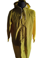 Damen Regenmantel Gelb Kapuze