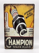 Blechschild Champion 20x30cm Nostalgie Retro Reklame Vintage Deko Geschenk Auto