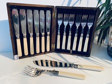 Fischbesteck antik ca. 1920