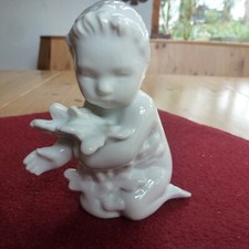 BING & GRÖNDAHL Figur Nr. 2266- Junge mit Blasentang  Seekind