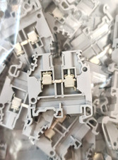 Entrelec M4/6 Klemmen, grau Elektroinstallation Reihenklemme 50 Stück Set