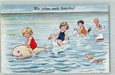 39153640 - Gummiwal aufblasbare Tiere zum Baden AK Wal 1934