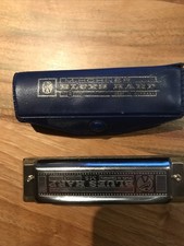M. Hohner Blues Harp MSv- Mundharmonika Vintage  - mit Hülle original