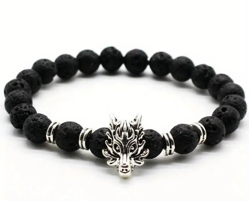 Lavastein perlenarmband mit - perlenarmband,