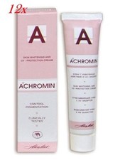  12 x Achromin Whitening-Lightening Cream UV-Schutz 45ml
