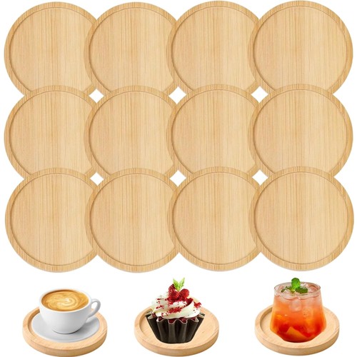 Holzuntersetzer bambus set - set, 12