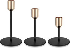 3 Stück Kerzenständer Gold