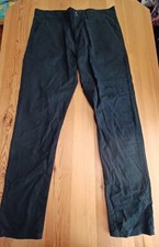 James Tyler Herren Stoff Hose Gr. 31W/32L Schwarz