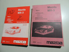 05.1991 Wartung Reparatur Werkstatt hand buch Mazda MX-3 Band 1 + 2