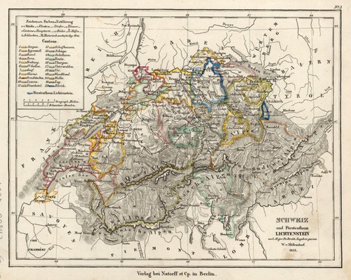 Schweiz original stahlstich - original,