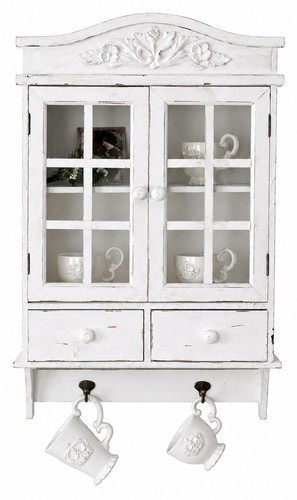 Vintage wandschrank glastüren - wandschrank,