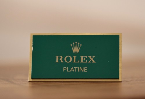 Rolex uhrenschild aus platin - uhrenschild,