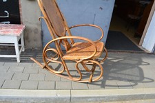 Schaukelstuhl in der Art Thonet, Fischel, Mundt Wien Bugholz 1900 Jugendstil