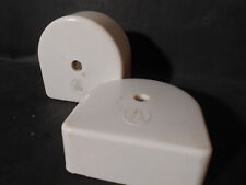 Orig.  Bakelit Verteilerdose  Aufputz DDR Duroplast  weiß Schalter Steckdose