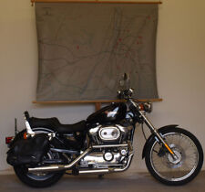 Schulwandkarte Stadtplan Ravensburg beschreibbar 160x125 ~1965 vintage wall map