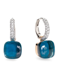 London Blautopas Ohrringe mit
