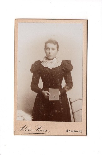 Cdv foto damenportrait - cdv, feine