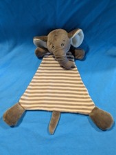 H&M Elefant  braun gestreift Schmusetuch Kuscheltuch Schnuffeltuch Rar