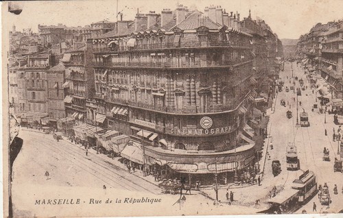 Cpa marseille rue la - marseille,