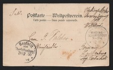 Dt. Marine- Schiffspost Nr. 28/ SMS Wittekind, Boxeraufstand, Karte NAGASAKI