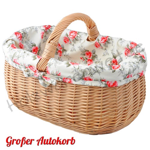 Einkaufskorb mit einlage rosen - mit,