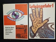 10 alte DB UVV DIN A2 Plakate