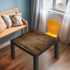 banjado Designabdeckung für Ikea Lack Tisch 55x55 Glasplatte o. Folie Maserung