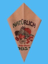 1000 Bio Spitztüten braun mit