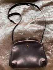 Assima Damentasche mit Schulterriemen in blau, gebraucht, vintage