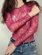 ZARA Sheer Lace Long Sleeve