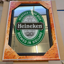 12  x Spiegel Heineken , Wandspiegel Partykeller Geschenk Idee  Ladenauflösung.