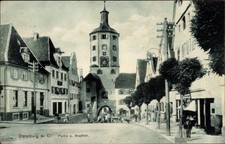 Ak Günzburg an der Donau Schwaben, Partie am Stadttor - 3625669