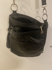 Damen Handtasche Kunstleder Schwarz