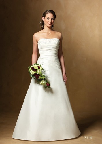 Brautkleid schlicht creme - schlicht,
