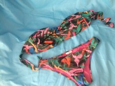 PARAH Märchenhaft schöne Sexy Bikini Badeanzug Aplikation Stickerei Perlen Gr. M