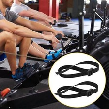2x Rudergerät Füße Riemen Fitness Fuß Riemen Sport Leichte Einstellbare