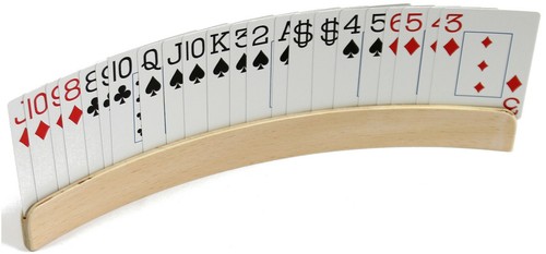 Spielkartenhalter gebogen aus