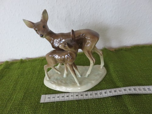 Sehr alte porzellanfigur reh - sehr,