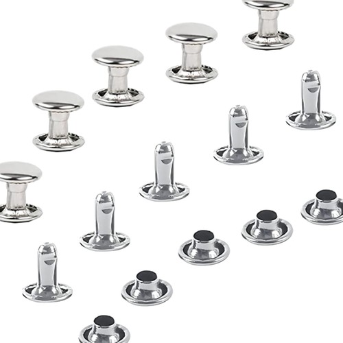 Edelstahl ledernieten 8mm - edelstahl,