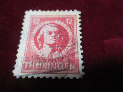 Briefmarke thüringen 12 - 1,