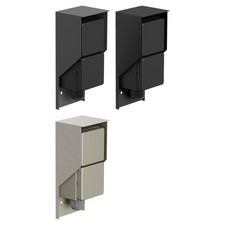 Aufputz Steckdose PIWI für außen, IP44, 2-fach, anthrazit, senkrecht